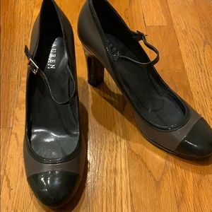 Lauren Ralph Lauren Mary Jane grey shoes